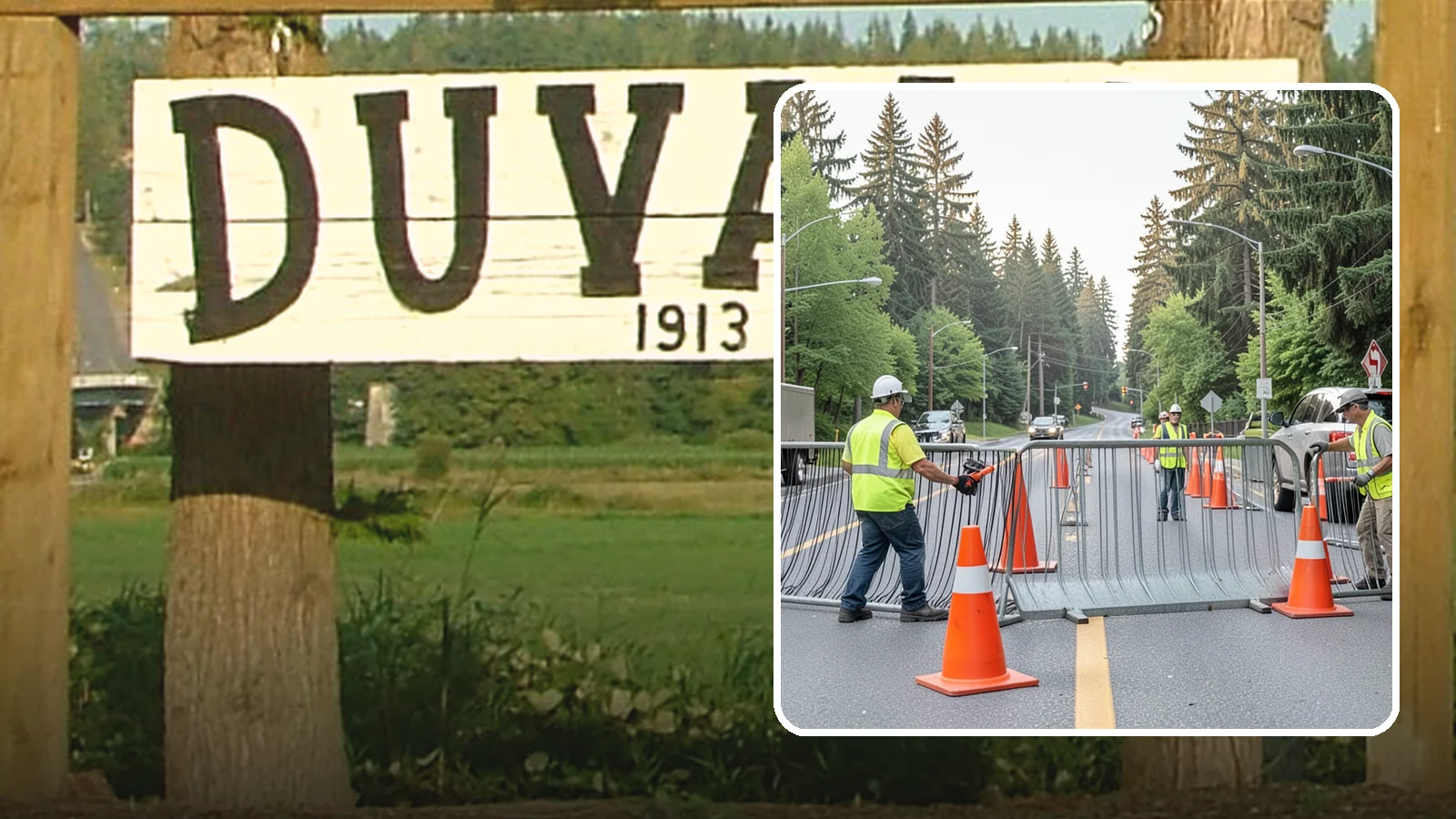 Emergency Barricades in Duvall, King County, WA - Rapid deployment of barricades to secure hazards, close failed roadways, and protect the public during incidents.
