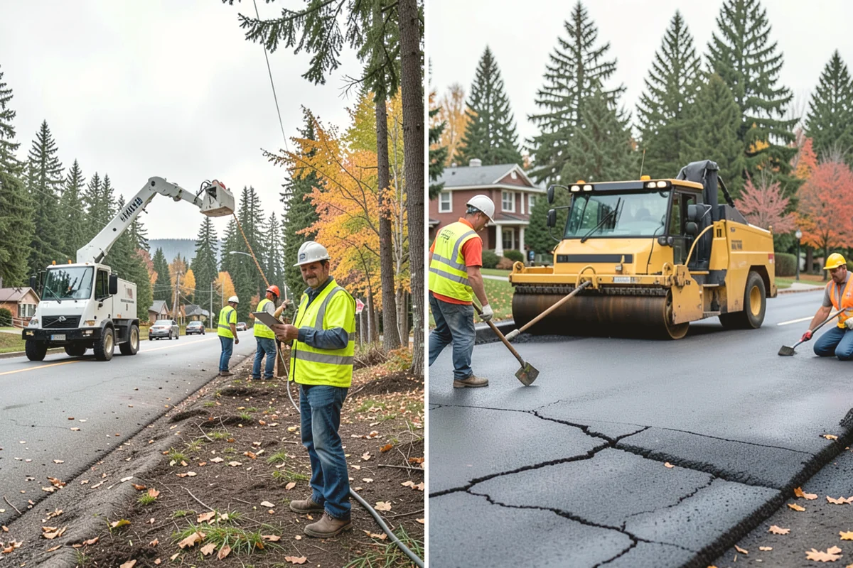 Emergency Barricades in Duvall, King County, WA - Confirm hazard location and required closure extent with agency staff