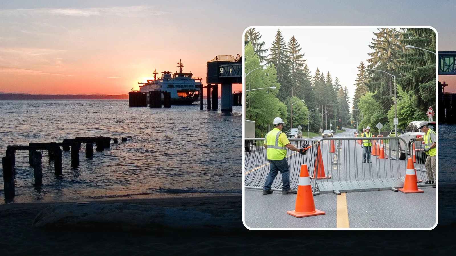 Emergency Barricades in Edmonds, Snohomish County, WA - Rapid deployment of barricades to secure hazards, close failed roadways, and protect the public during incidents.