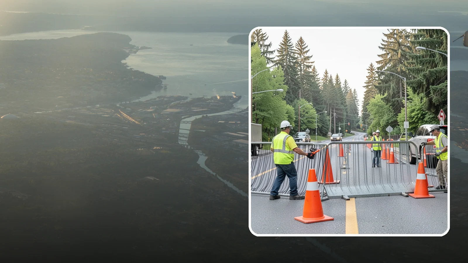 Emergency Barricades in Fife, Pierce County, WA - Rapid deployment of barricades to secure hazards, close failed roadways, and protect the public during incidents.