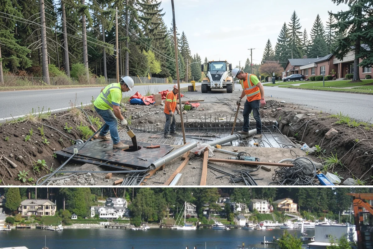 Emergency Barricades in Gig Harbor, Pierce County, WA - Barricade demand rises during the wet season from November through March when washouts and slope failures force sudden closures.