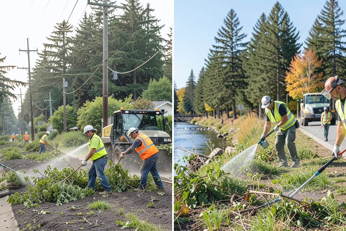 Emergency Barricades in Hamilton, Skagit County, WA - Confirm hazard location and required closure extent with agency staff