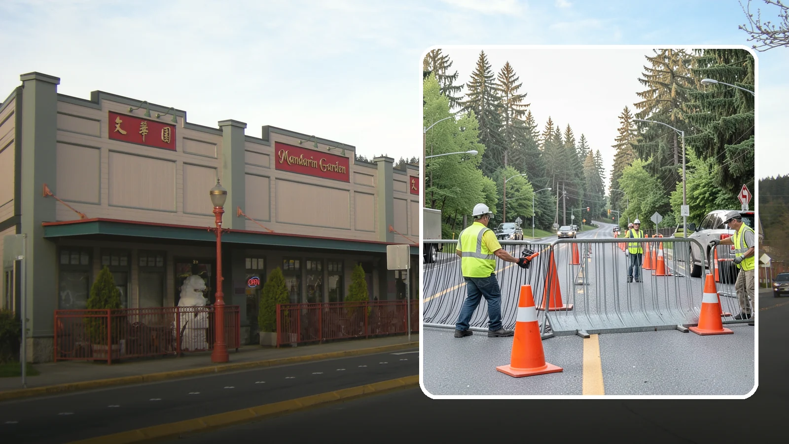 Emergency Barricades in Issaquah, King County, WA - Rapid deployment of barricades to secure hazards, close failed roadways, and protect the public during incidents.