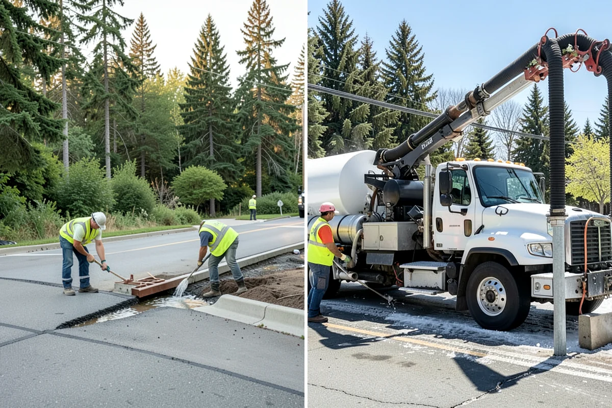 Emergency Barricades in Lake Forest Park, King County, WA - Confirm hazard location and required closure extent with agency staff