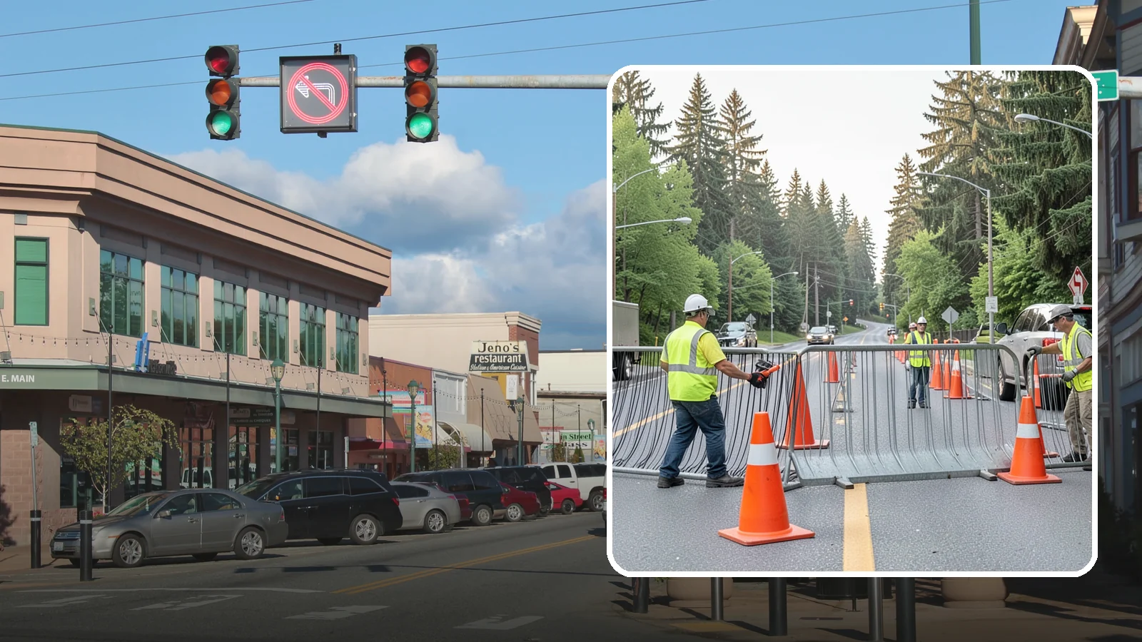Emergency Barricades in Monroe, Snohomish County, WA - Rapid deployment of barricades to secure hazards, close failed roadways, and protect the public during incidents.