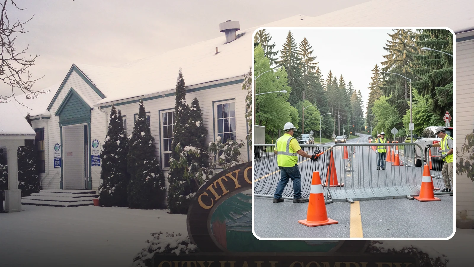 Emergency Barricades in Pacific, King County, WA - Rapid deployment of barricades to secure hazards, close failed roadways, and protect the public during incidents.