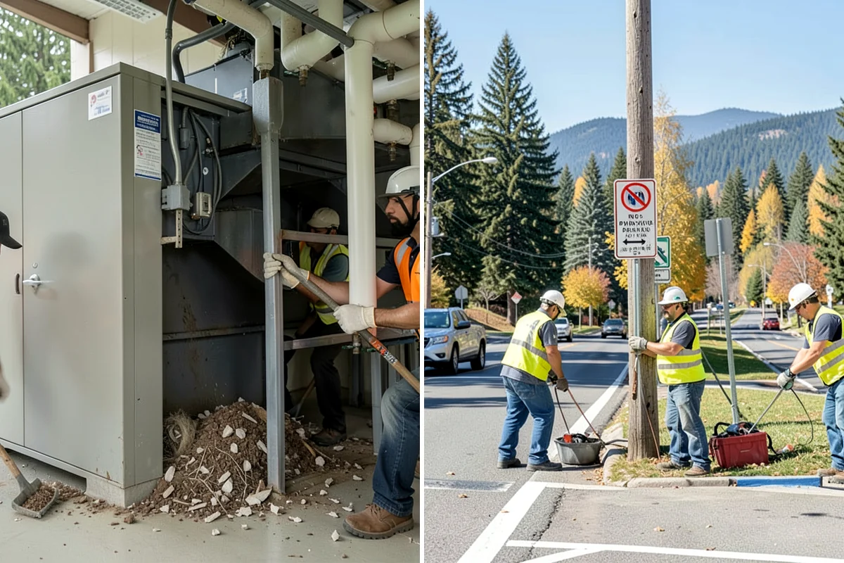 Emergency Barricades in Pacific, King County, WA - Confirm hazard location and required closure extent with agency staff