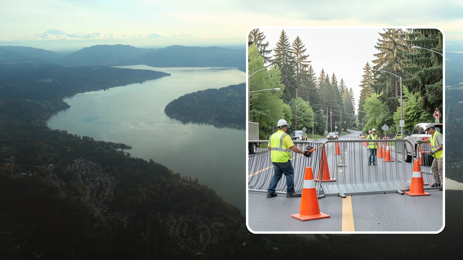 Emergency Barricades in Sammamish, King County, WA - Rapid deployment of barricades to secure hazards, close failed roadways, and protect the public during incidents.