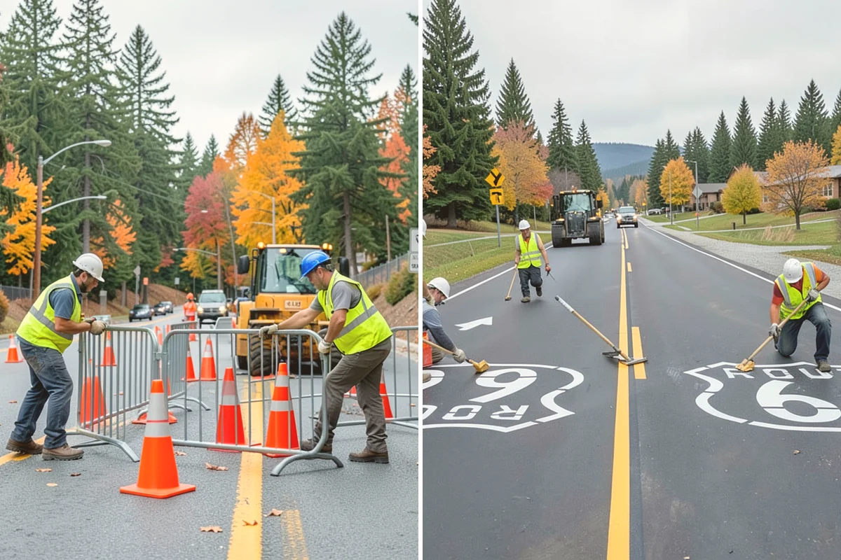 Emergency Barricades in Sammamish, King County, WA - Confirm hazard location and required closure extent with agency staff