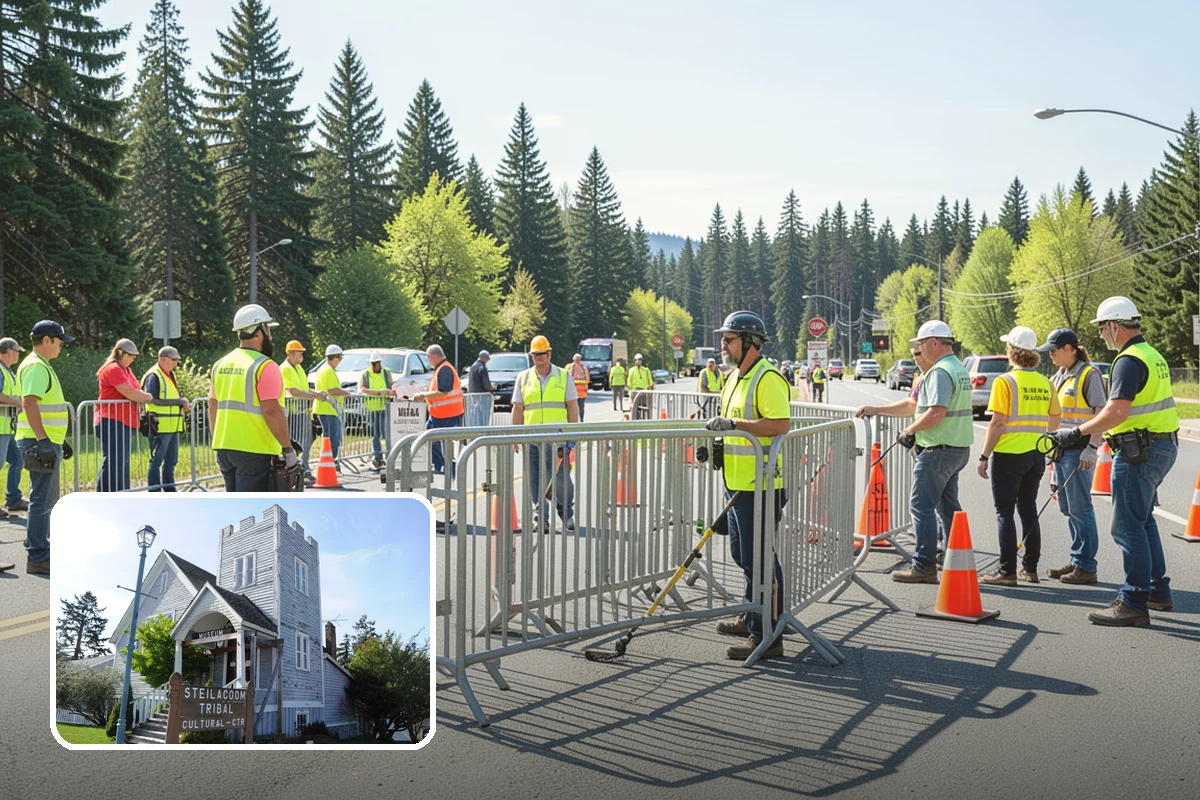 Emergency Barricades in Steilacoom, Pierce County, WA - Secures hazardous areas within hours using compliant devices