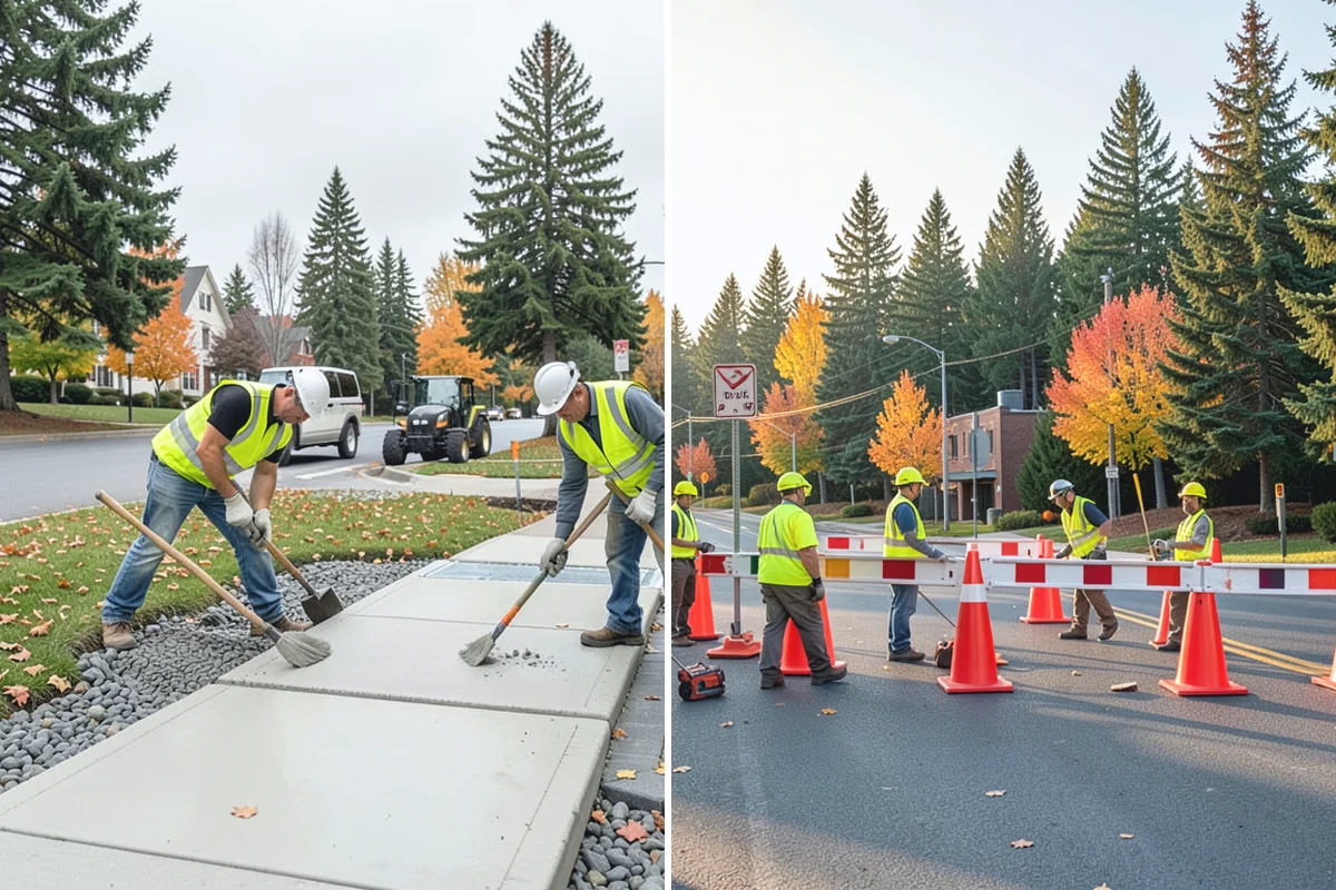 Emergency Barricades in Sumner, Pierce County, WA - Confirm hazard location and required closure extent with agency staff