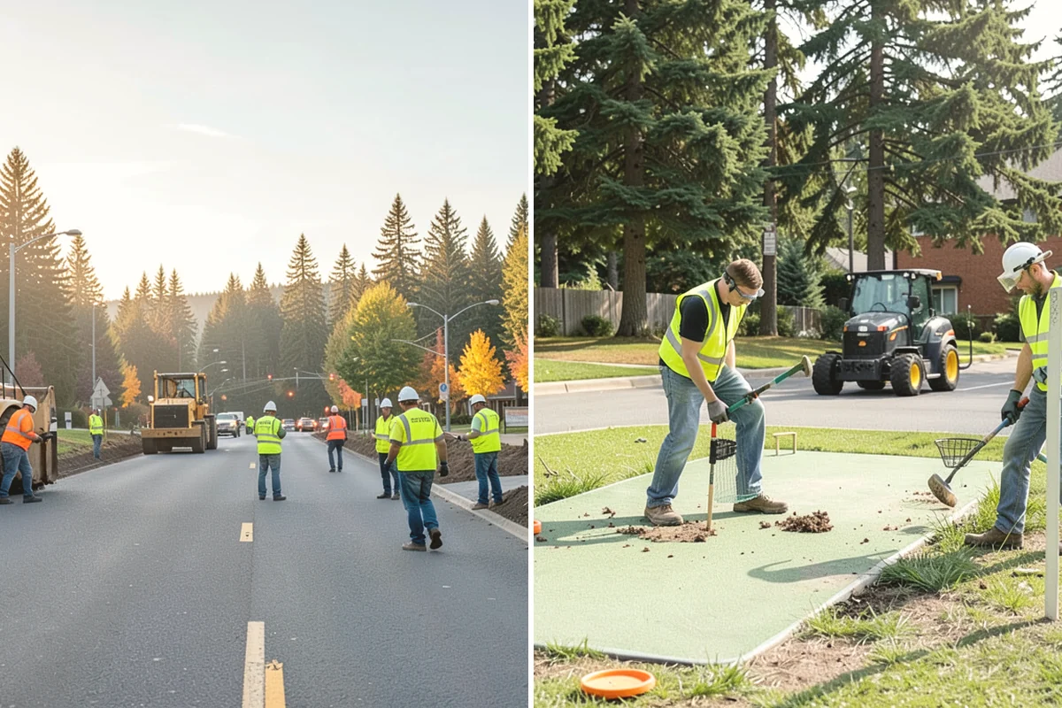 Emergency Barricades in Tukwila, King County, WA - Confirm hazard location and required closure extent with agency staff