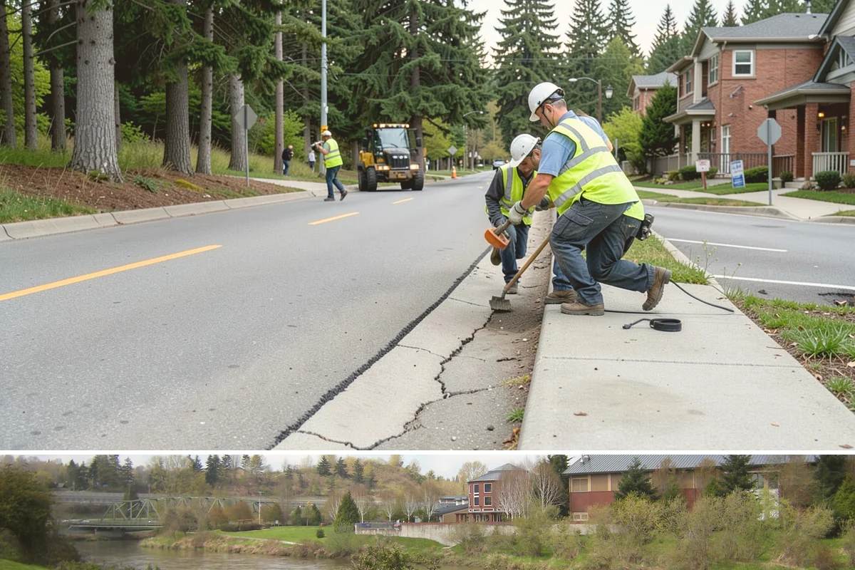 Emergency Barricades in Tukwila, King County, WA - Barricade demand rises during the wet season from November through March when washouts and slope failures force sudden closures.