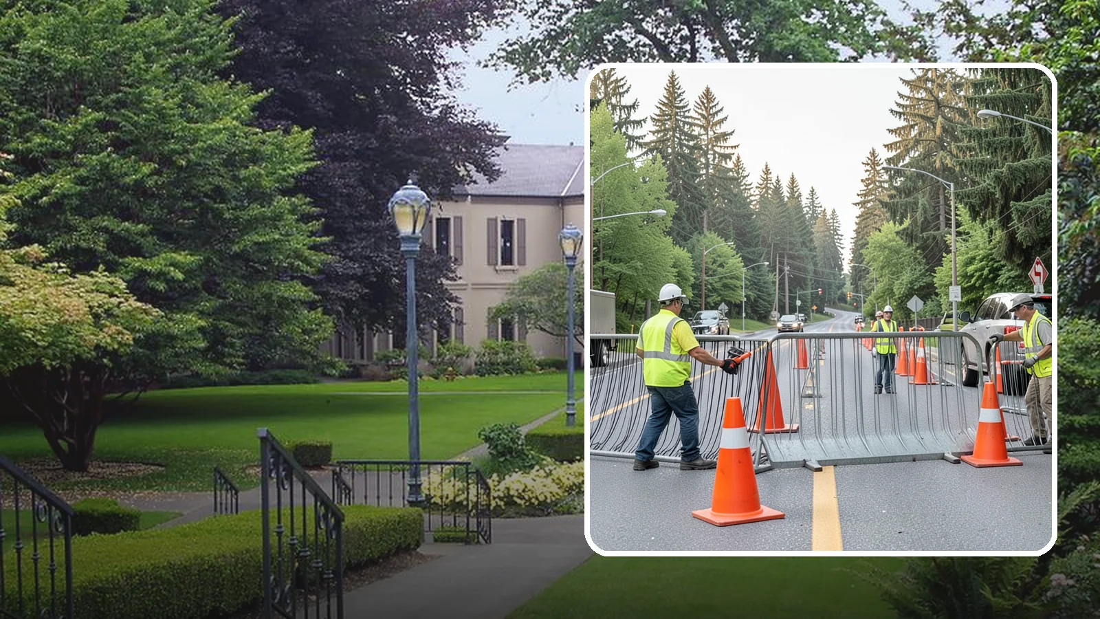 Emergency Barricades in Woodinville, King County, WA - Rapid deployment of barricades to secure hazards, close failed roadways, and protect the public during incidents.