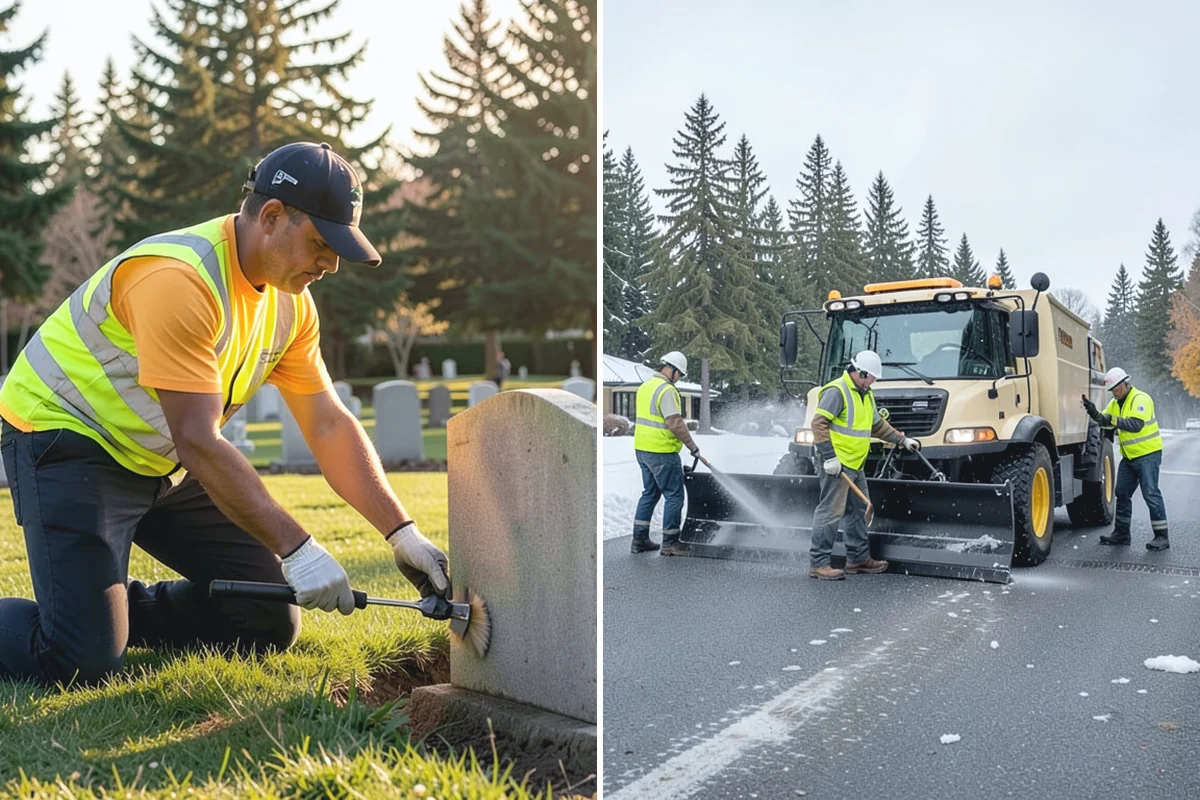 Emergency Barricades in Woodinville, King County, WA - Confirm hazard location and required closure extent with agency staff