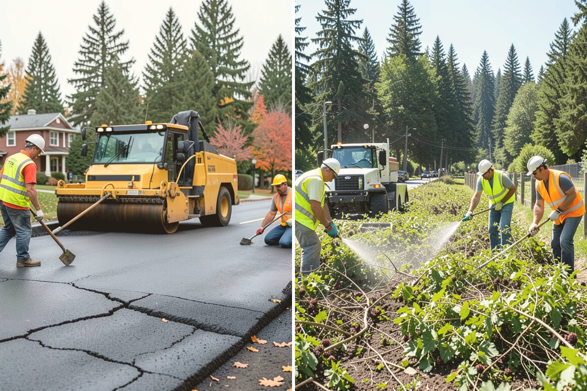 Emergency Erosion Control in Algona, King County, WA - Assess the erosion threat and identify runoff pathways