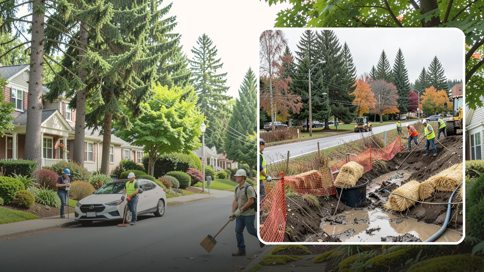 Emergency Erosion Control in Beaux Arts Village, King County, WA - Immediate erosion measures to protect slopes, waterways, and public infrastructure during and after storm events.