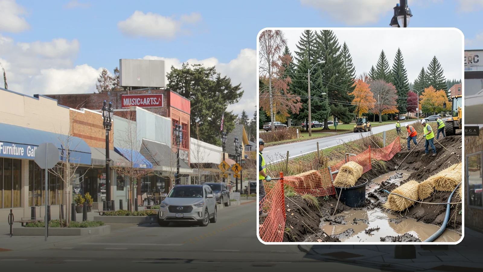 Emergency Erosion Control in Bothell, King County, WA - Immediate erosion measures to protect slopes, waterways, and public infrastructure during and after storm events.