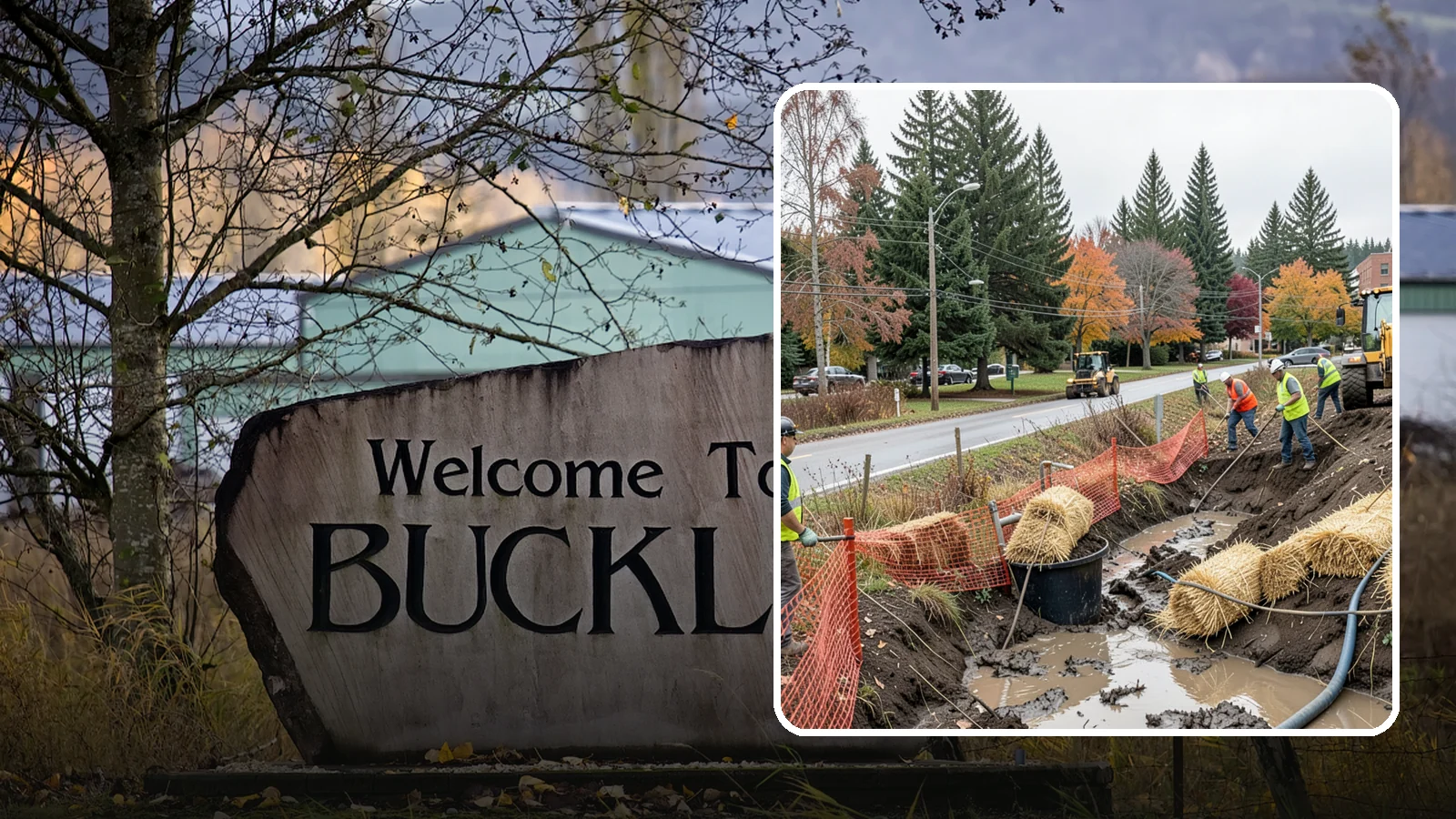 Emergency Erosion Control in Buckley, Pierce County, WA - Immediate erosion measures to protect slopes, waterways, and public infrastructure during and after storm events.