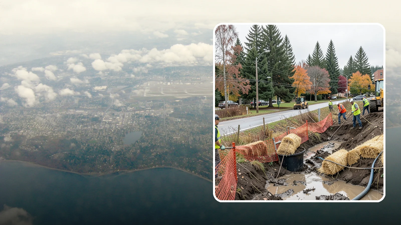 Emergency Erosion Control in Burien, King County, WA - Immediate erosion measures to protect slopes, waterways, and public infrastructure during and after storm events.