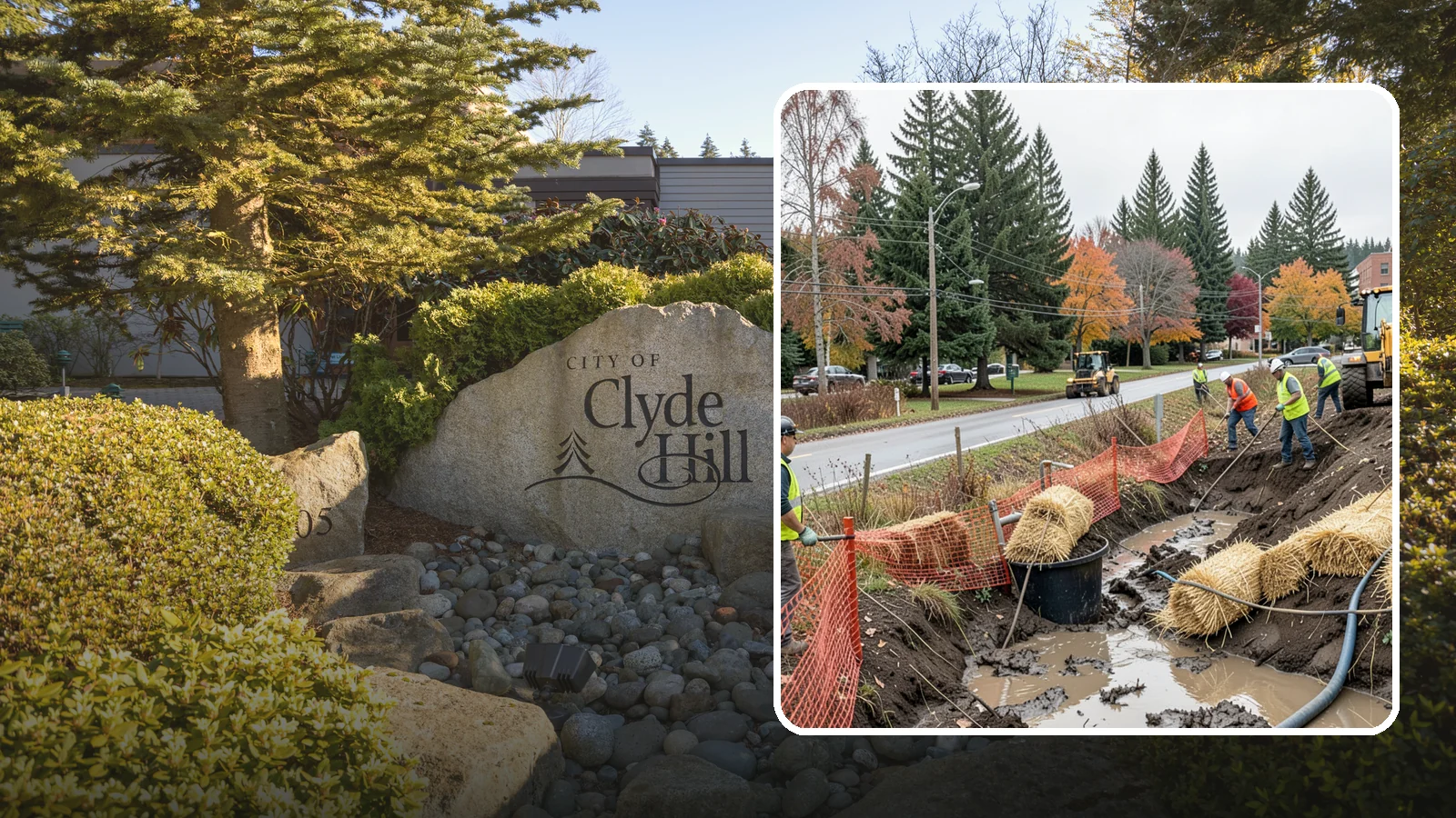 Emergency Erosion Control in Clyde Hill, King County, WA - Immediate erosion measures to protect slopes, waterways, and public infrastructure during and after storm events.