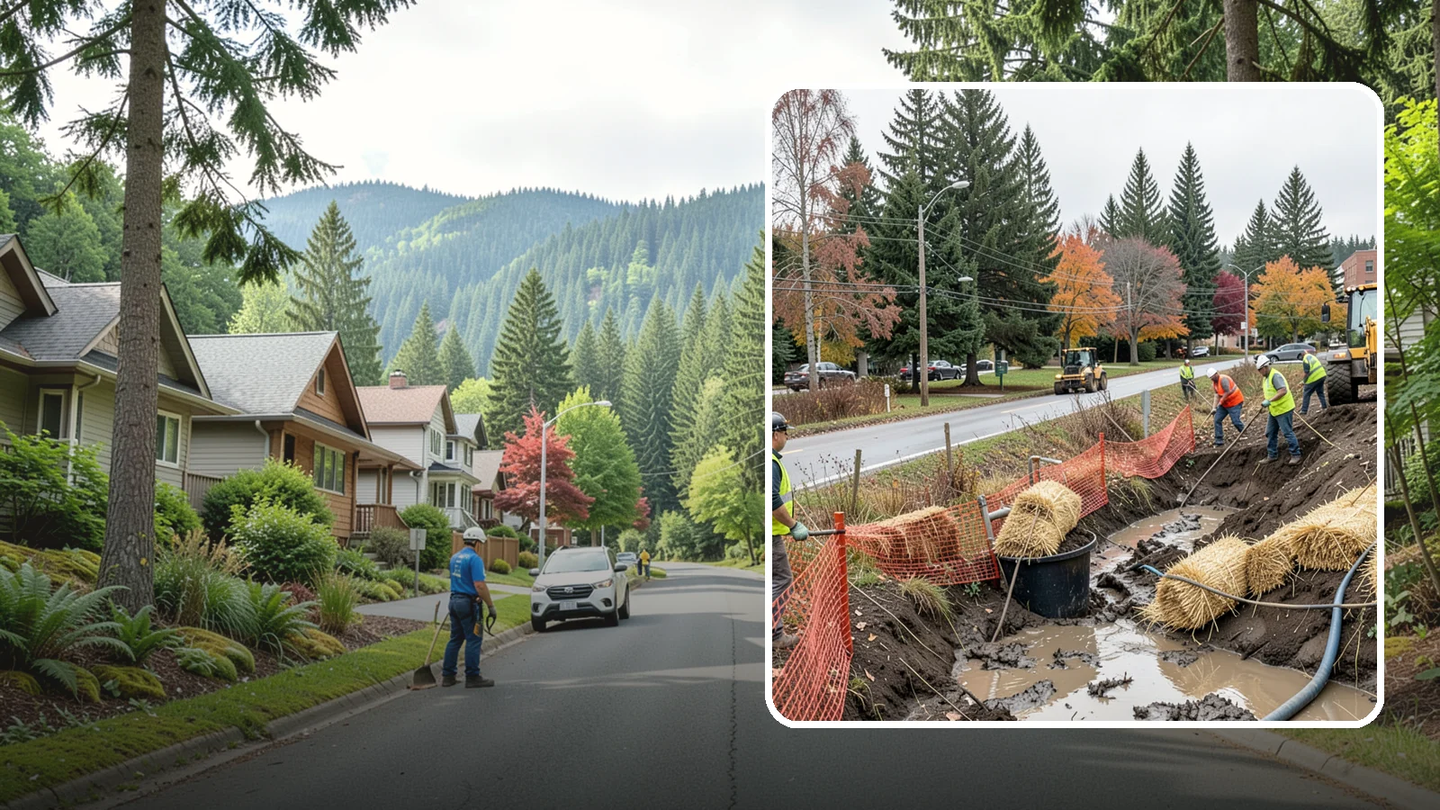 Emergency Erosion Control in Darrington, Snohomish County, WA - Immediate erosion measures to protect slopes, waterways, and public infrastructure during and after storm events.