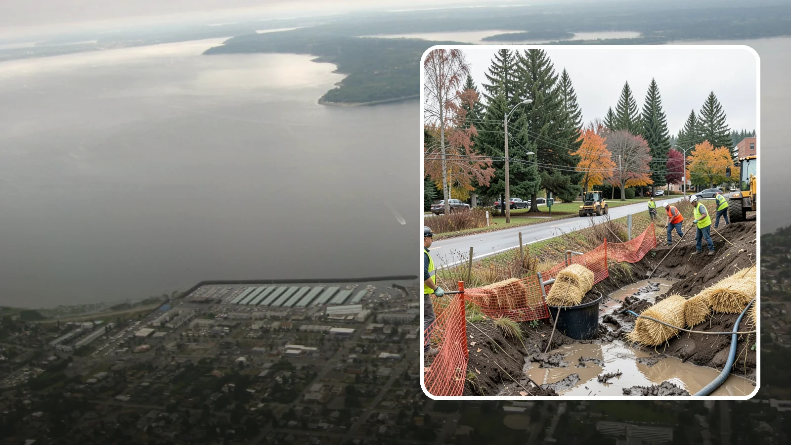 Emergency Erosion Control in Des Moines, King County, WA - Immediate erosion measures to protect slopes, waterways, and public infrastructure during and after storm events.
