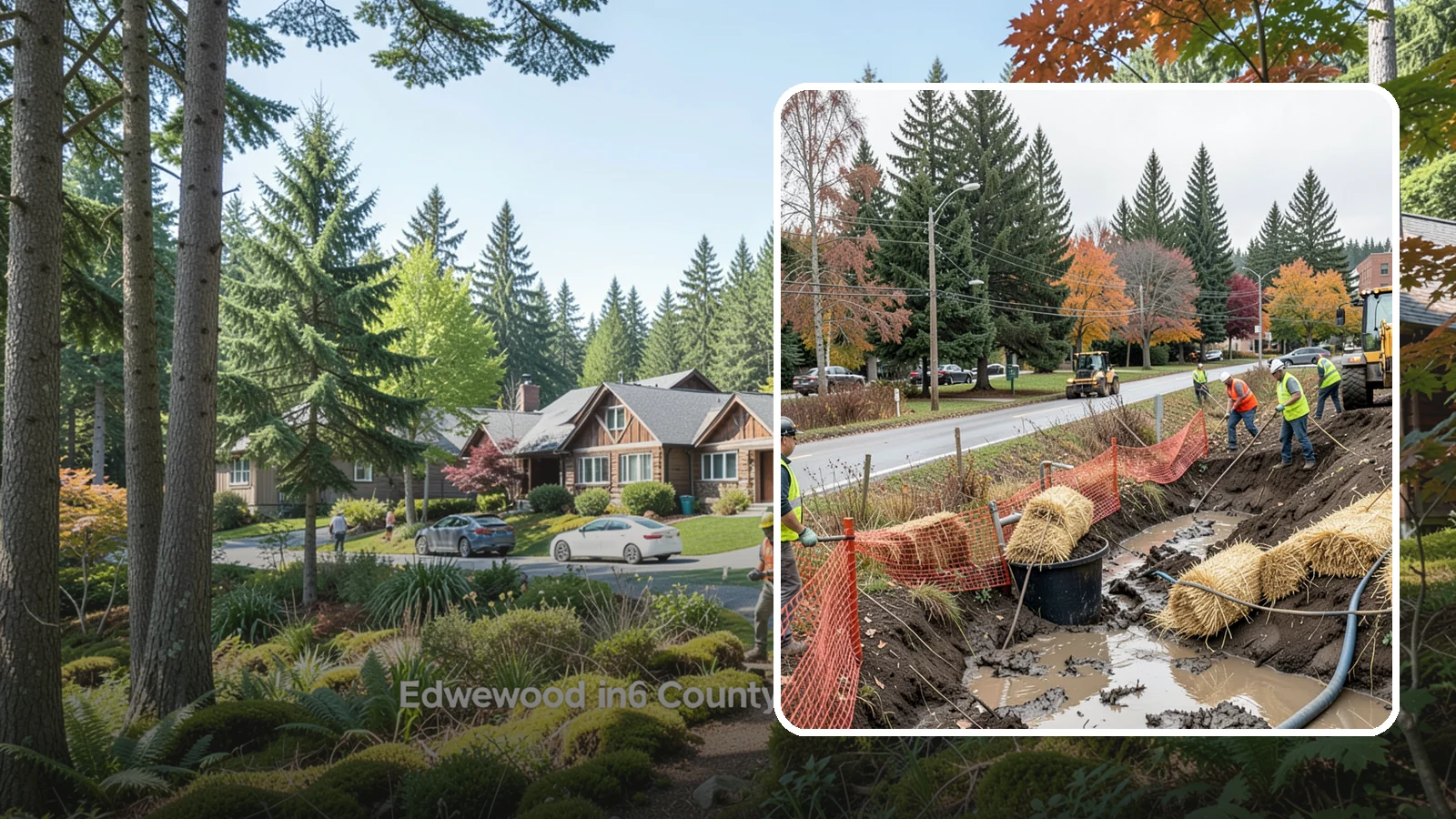 Emergency Erosion Control in Edgewood, Pierce County, WA - Immediate erosion measures to protect slopes, waterways, and public infrastructure during and after storm events.