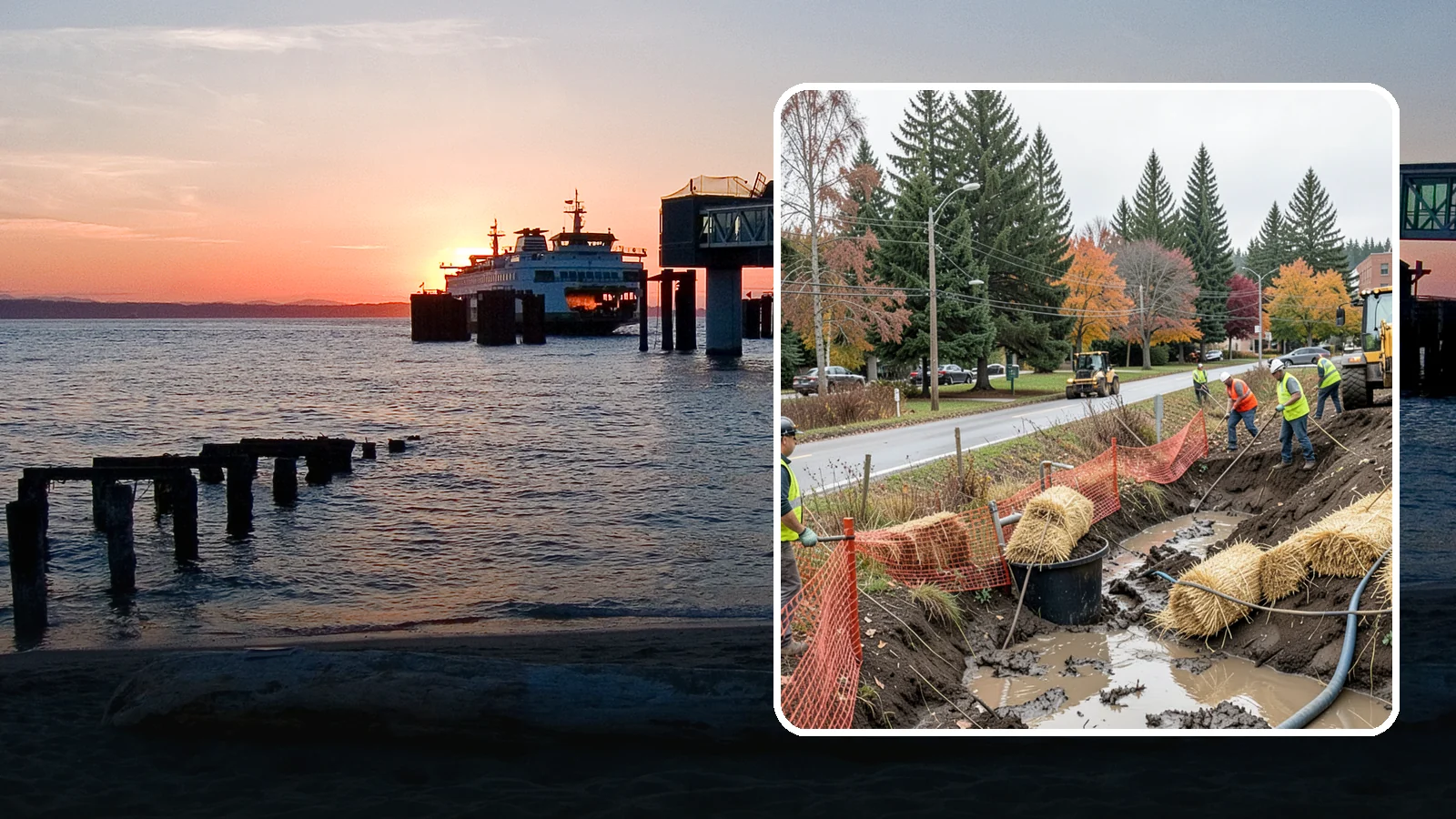 Emergency Erosion Control in Edmonds, Snohomish County, WA - Immediate erosion measures to protect slopes, waterways, and public infrastructure during and after storm events.