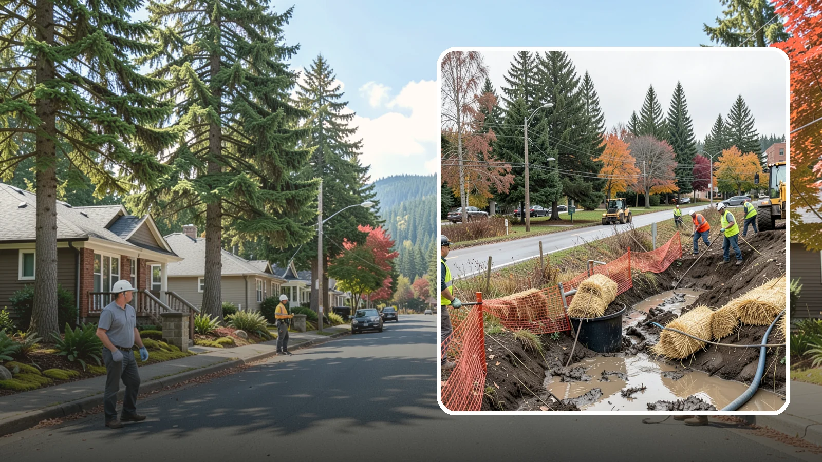 Emergency Erosion Control in Hunts Point, King County, WA - Immediate erosion measures to protect slopes, waterways, and public infrastructure during and after storm events.