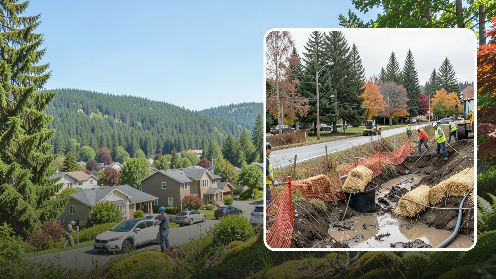 Emergency Erosion Control in Index, Snohomish County, WA - Immediate erosion measures to protect slopes, waterways, and public infrastructure during and after storm events.
