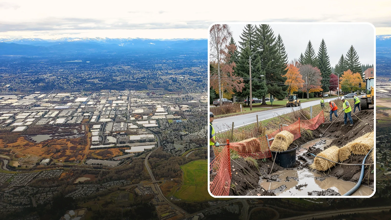 Emergency Erosion Control in Kent, King County, WA - Immediate erosion measures to protect slopes, waterways, and public infrastructure during and after storm events.
