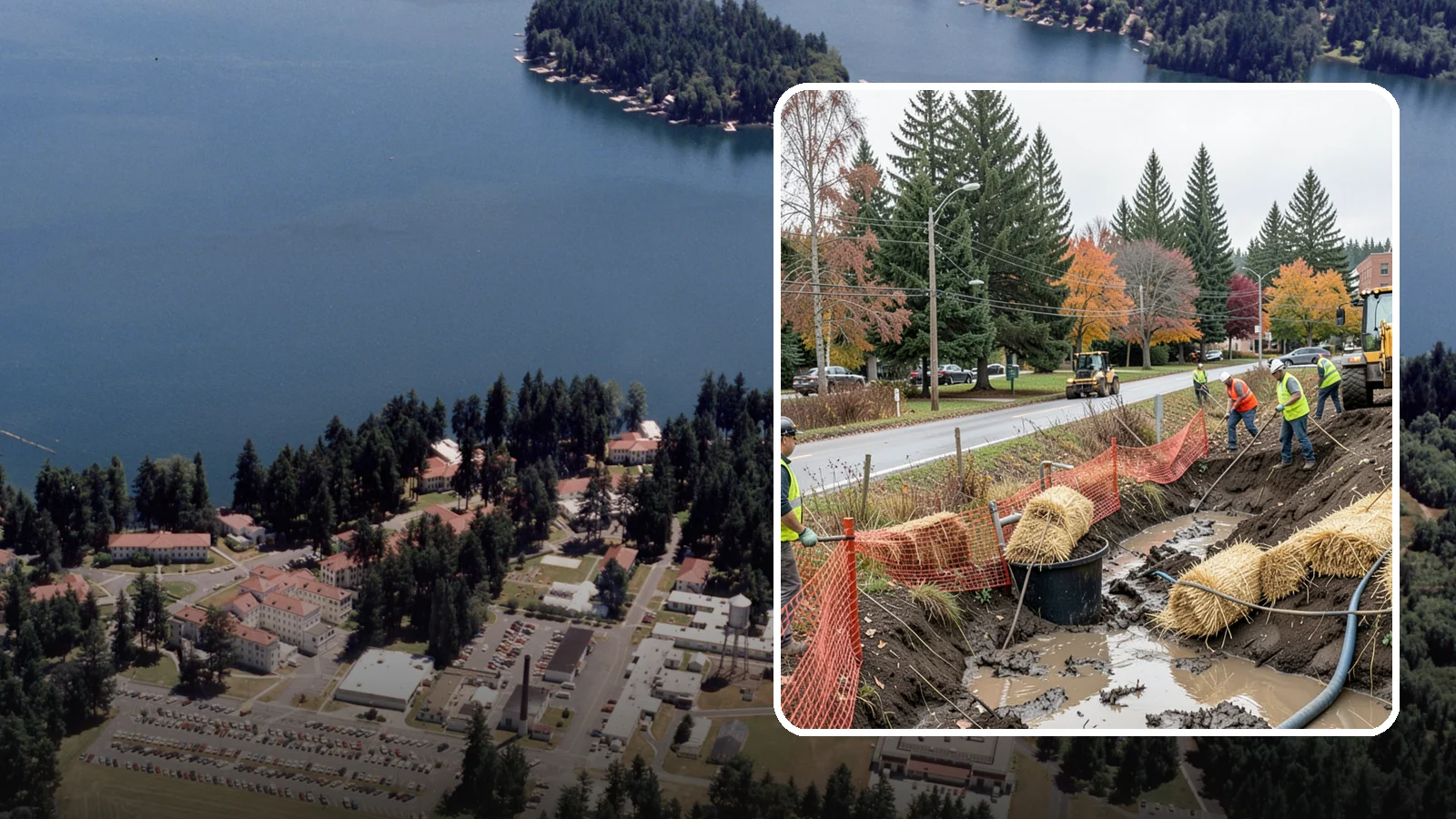 Emergency Erosion Control in Lakewood, Pierce County, WA - Immediate erosion measures to protect slopes, waterways, and public infrastructure during and after storm events.