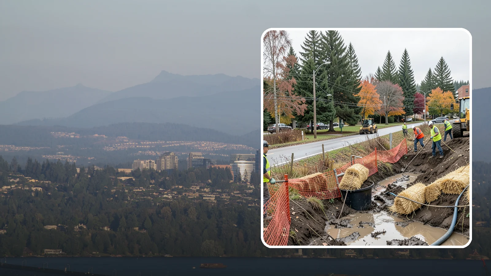 Emergency Erosion Control in Medina, King County, WA - Immediate erosion measures to protect slopes, waterways, and public infrastructure during and after storm events.