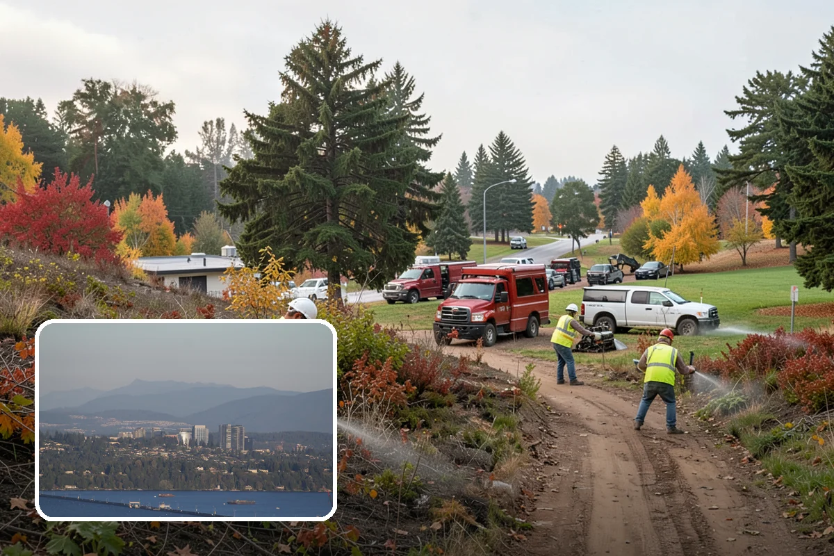Emergency Erosion Control in Medina, King County, WA - Stabilizes failing slopes before erosion damages infrastructure