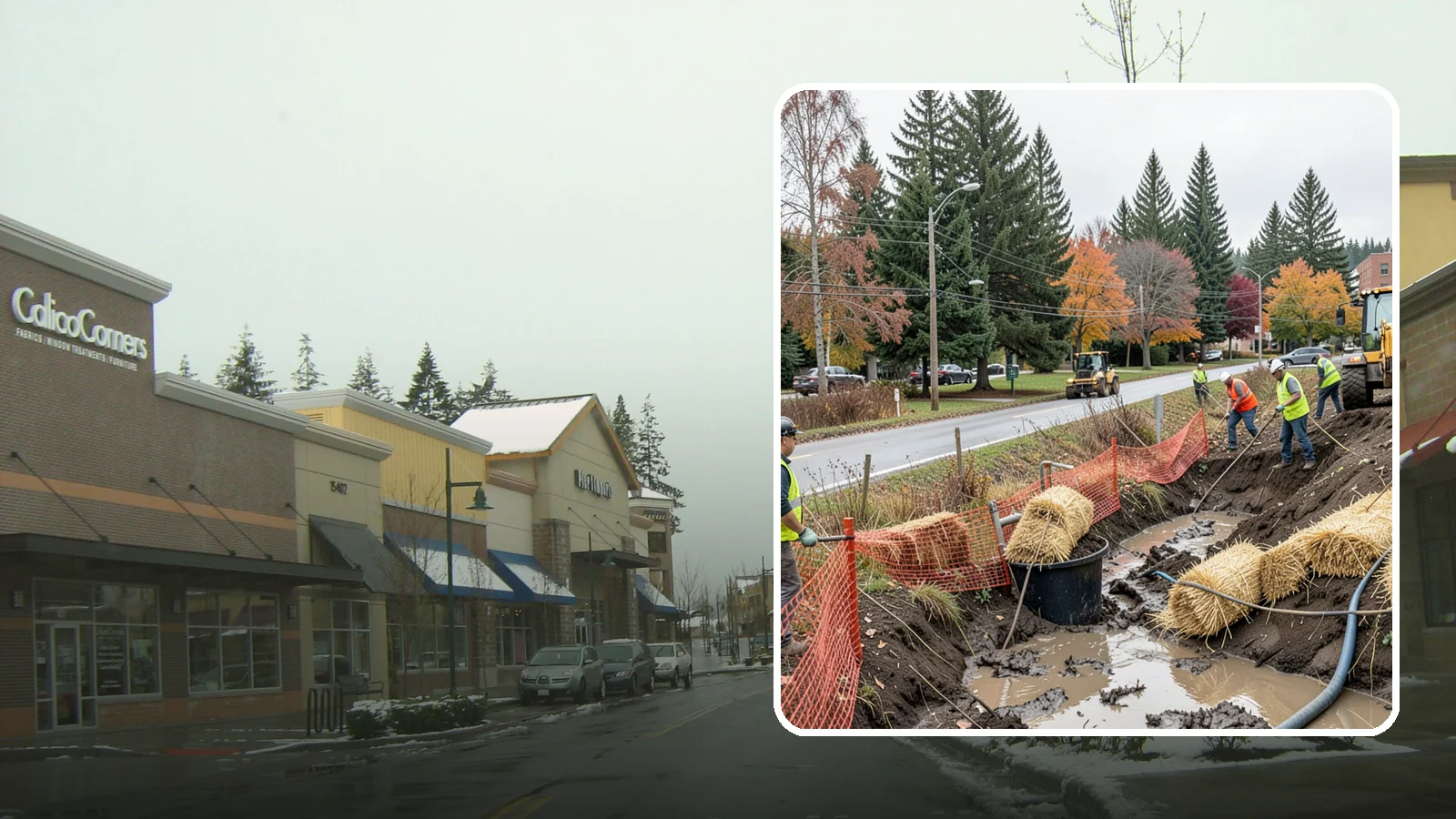 Emergency Erosion Control in Mill Creek, Snohomish County, WA - Immediate erosion measures to protect slopes, waterways, and public infrastructure during and after storm events.