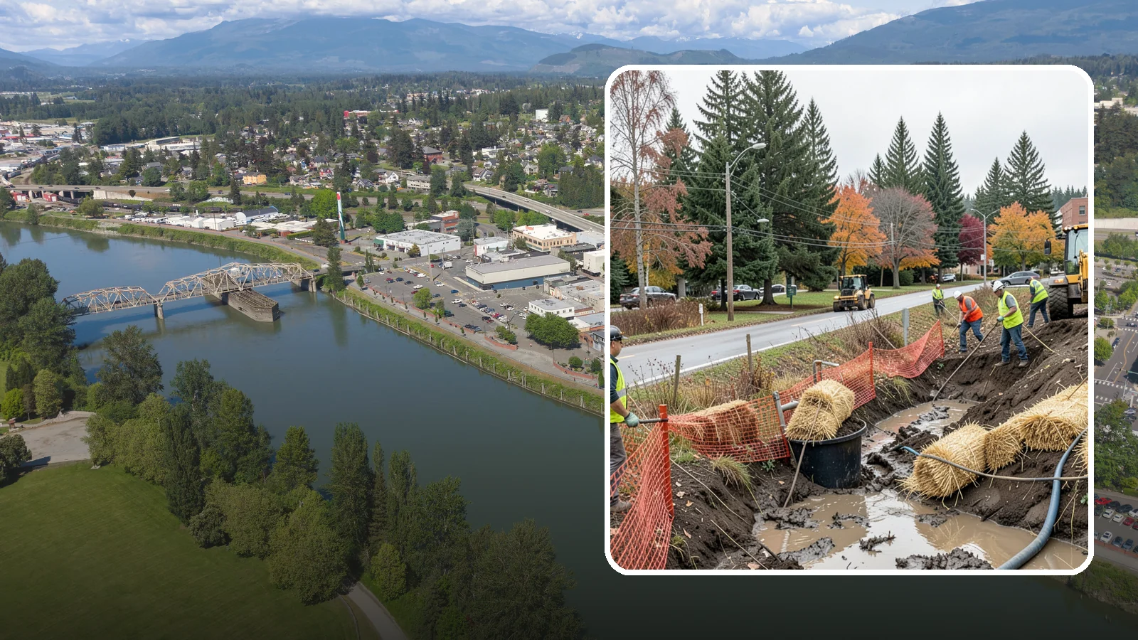 Emergency Erosion Control in Mount Vernon, Skagit County, WA - Immediate erosion measures to protect slopes, waterways, and public infrastructure during and after storm events.
