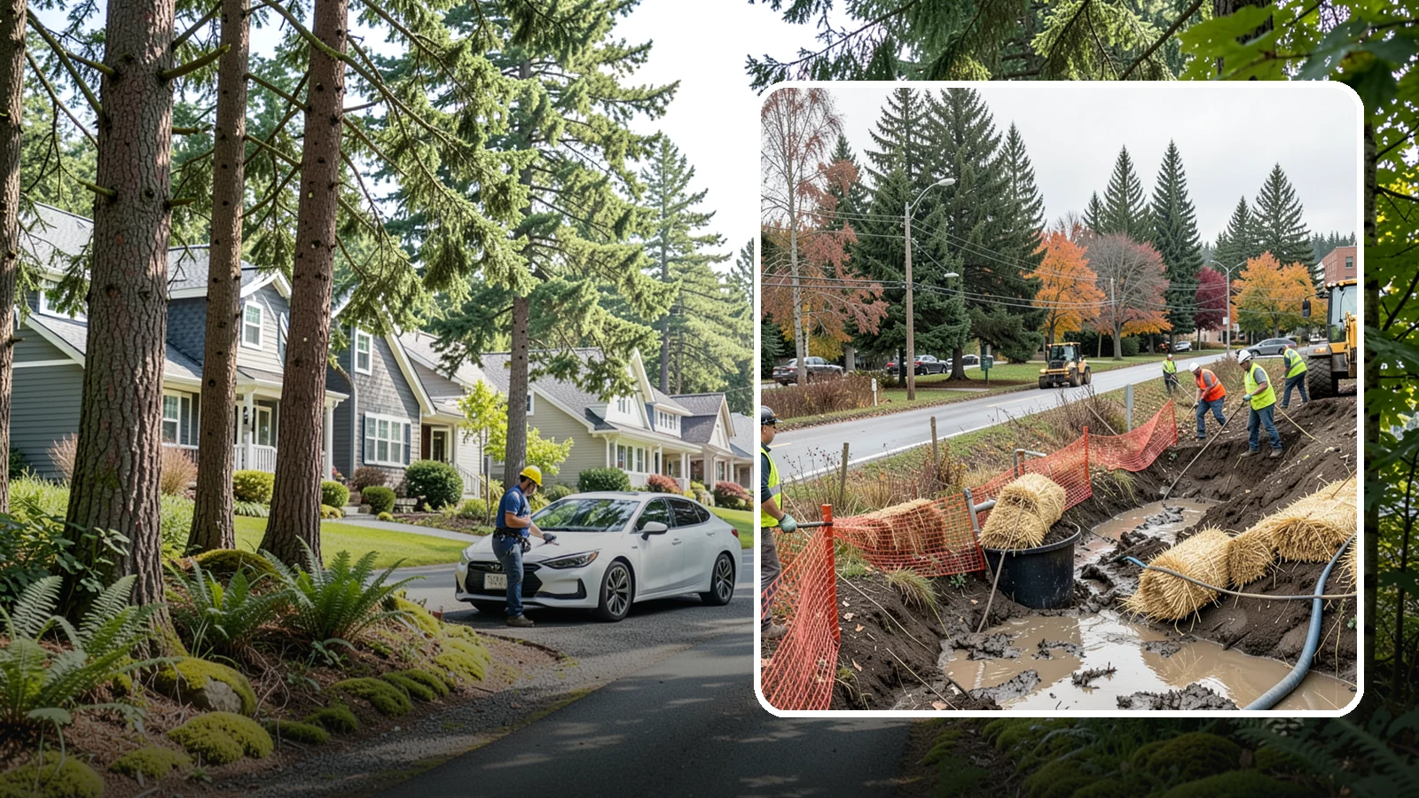 Emergency Erosion Control in Normandy Park, King County, WA - Immediate erosion measures to protect slopes, waterways, and public infrastructure during and after storm events.