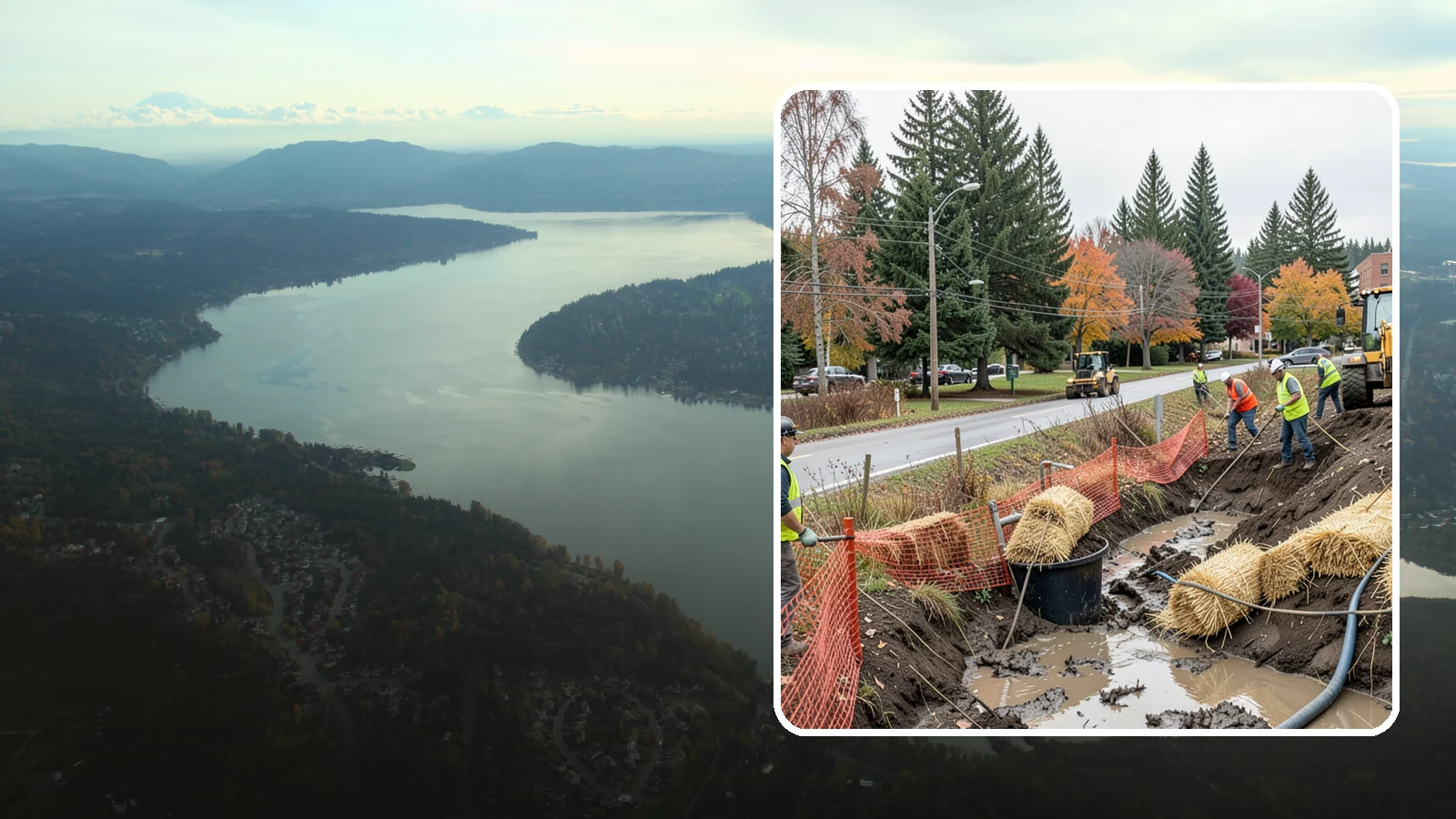 Emergency Erosion Control in Sammamish, King County, WA - Immediate erosion measures to protect slopes, waterways, and public infrastructure during and after storm events.