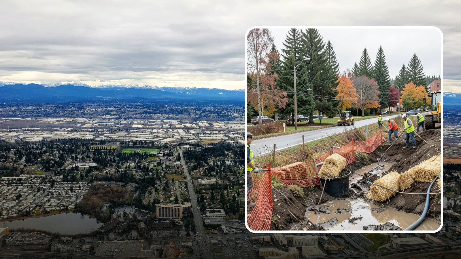 Emergency Erosion Control in SeaTac, King County, WA - Immediate erosion measures to protect slopes, waterways, and public infrastructure during and after storm events.