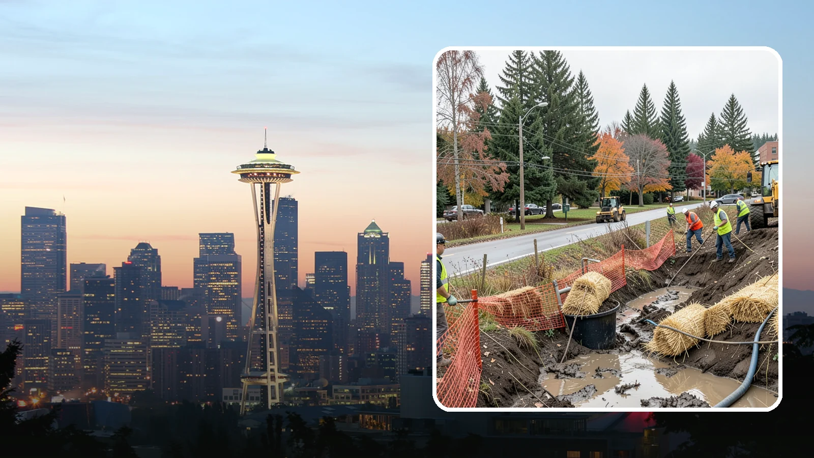 Emergency Erosion Control in Seattle, King County, WA - Immediate erosion measures to protect slopes, waterways, and public infrastructure during and after storm events.