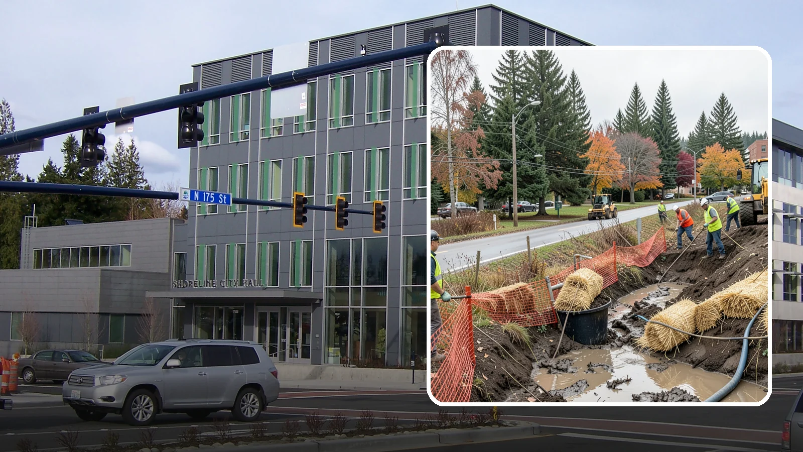 Emergency Erosion Control in Shoreline, King County, WA - Immediate erosion measures to protect slopes, waterways, and public infrastructure during and after storm events.