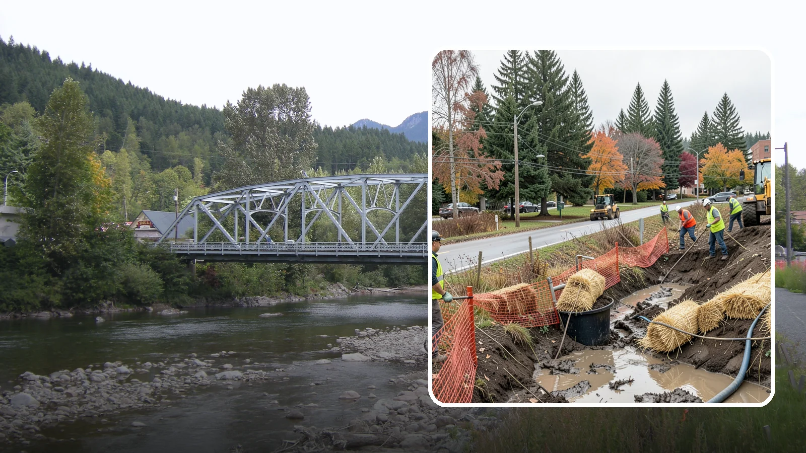 Emergency Erosion Control in Skykomish, King County, WA - Immediate erosion measures to protect slopes, waterways, and public infrastructure during and after storm events.