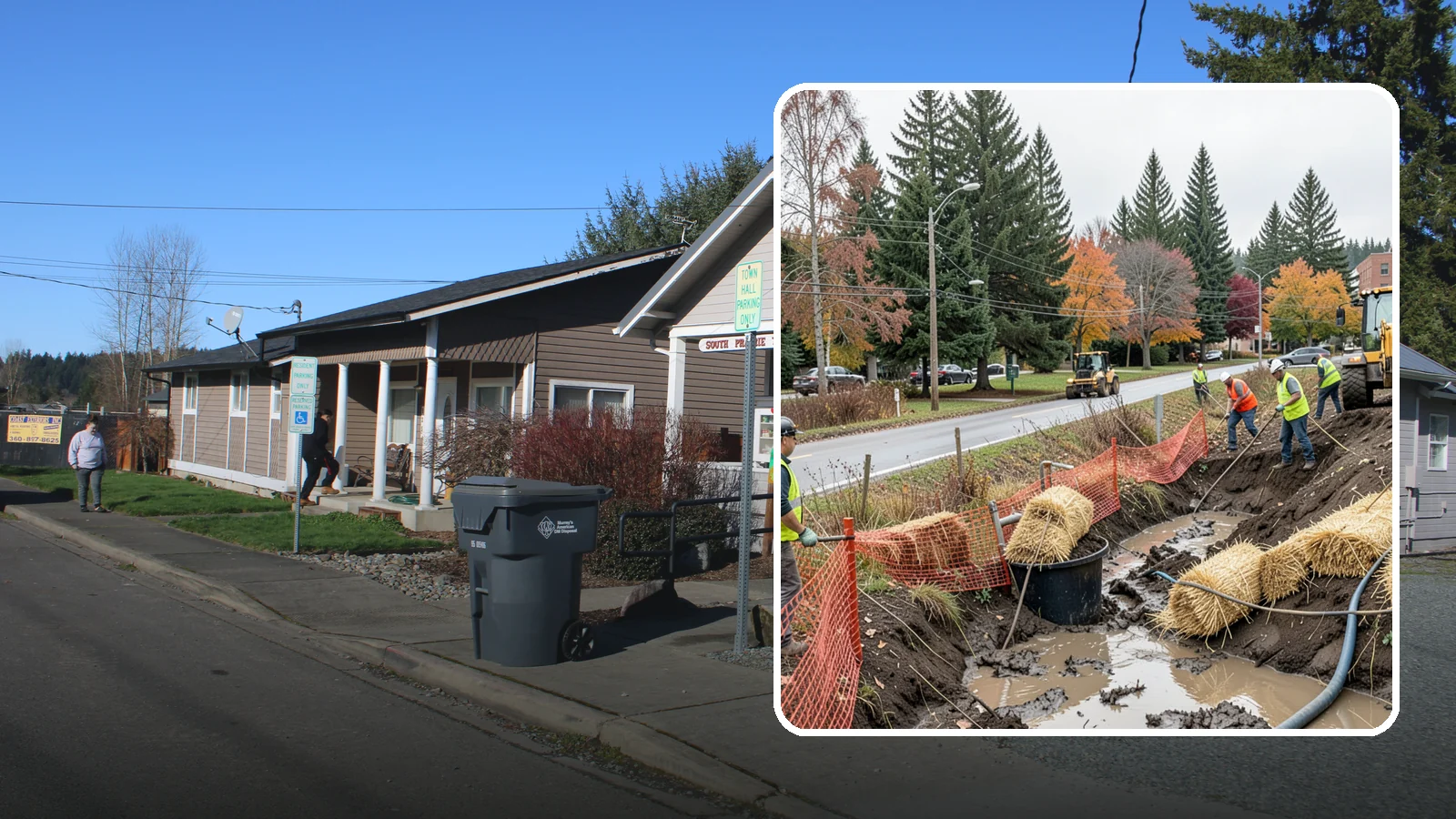 Emergency Erosion Control in South Prairie, Pierce County, WA - Immediate erosion measures to protect slopes, waterways, and public infrastructure during and after storm events.