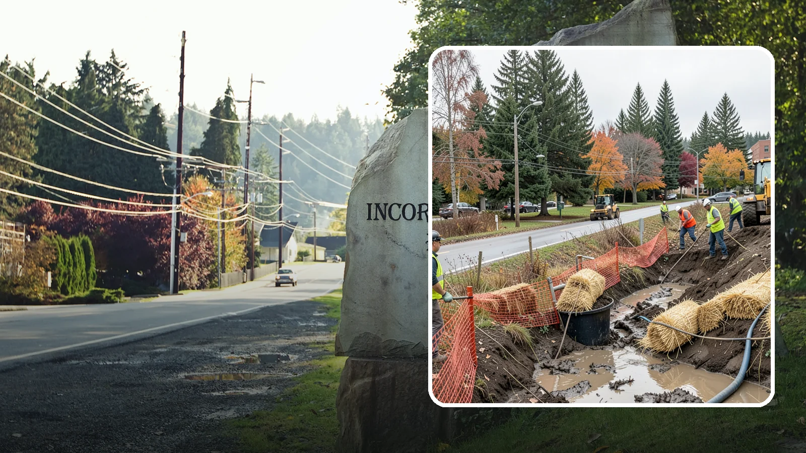 Emergency Erosion Control in Wilkeson, Pierce County, WA - Immediate erosion measures to protect slopes, waterways, and public infrastructure during and after storm events.