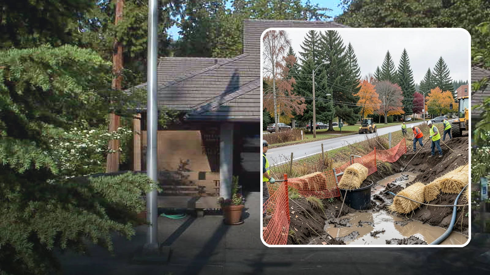 Emergency Erosion Control in Yarrow Point, King County, WA - Immediate erosion measures to protect slopes, waterways, and public infrastructure during and after storm events.