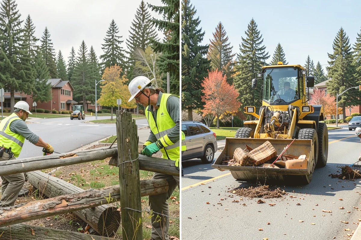 Emergency Fencing in Bellevue, King County, WA - Assess the site and define the required secure perimeter