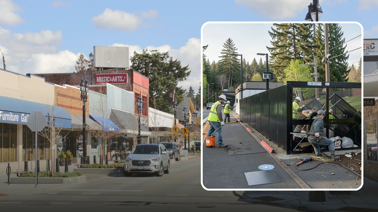Emergency Fencing in Bothell, King County, WA - Fast temporary fencing to secure damaged sites, hazards, and public property following an incident.