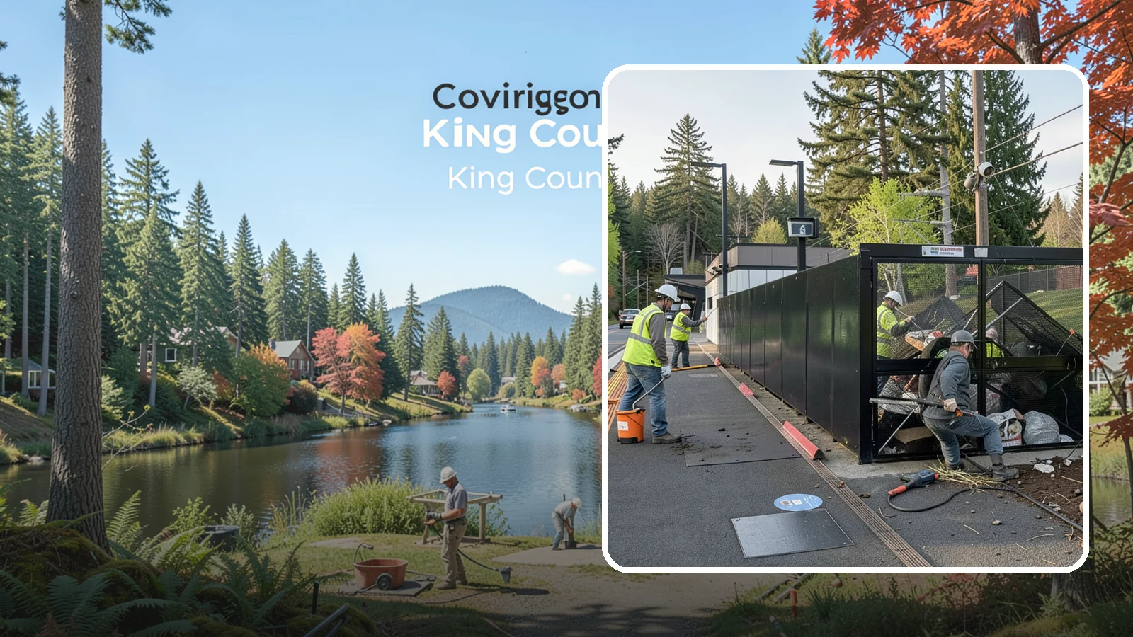 Emergency Fencing in Covington, King County, WA - Fast temporary fencing to secure damaged sites, hazards, and public property following an incident.