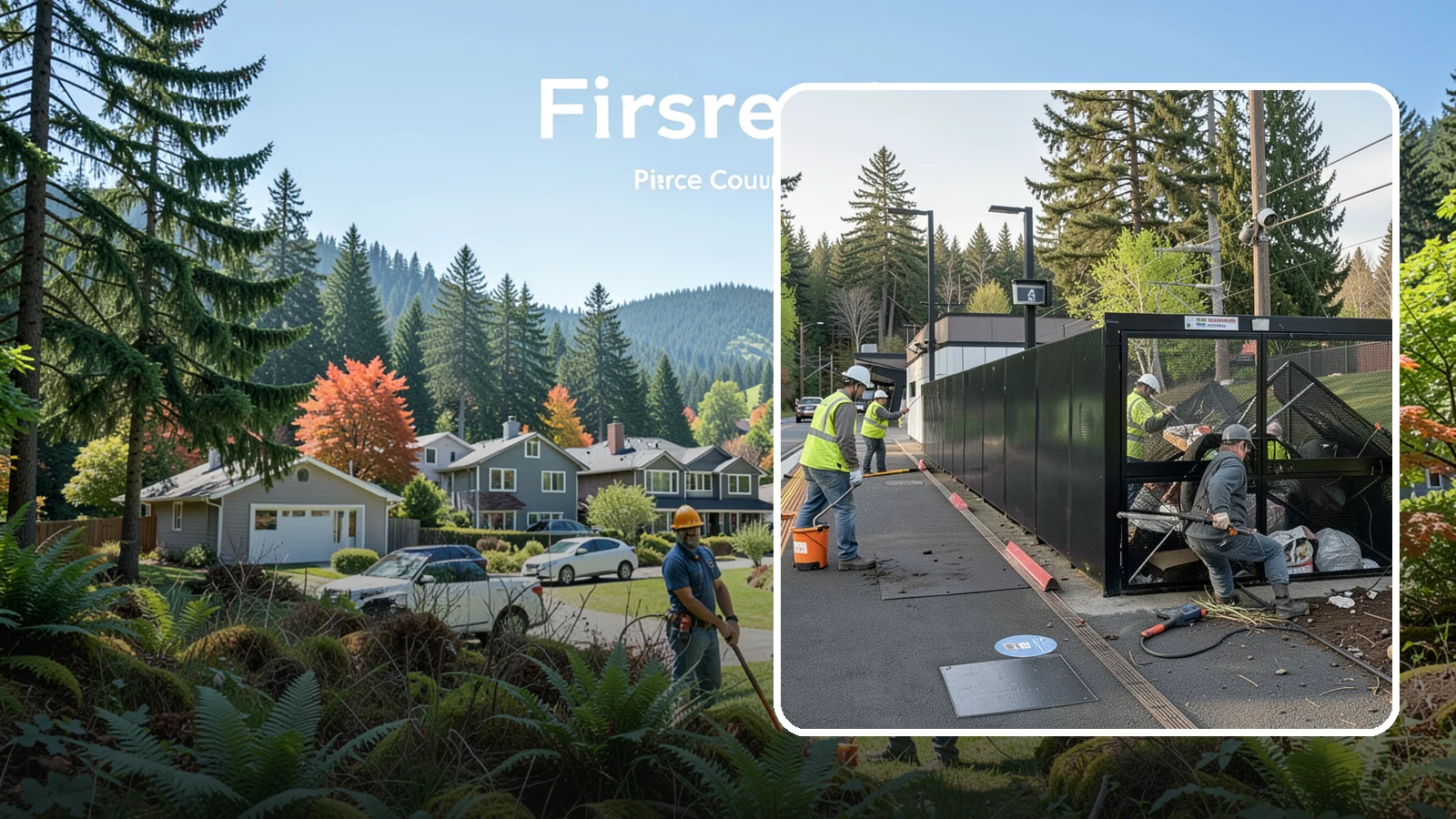 Emergency Fencing in Fircrest, Pierce County, WA - Fast temporary fencing to secure damaged sites, hazards, and public property following an incident.